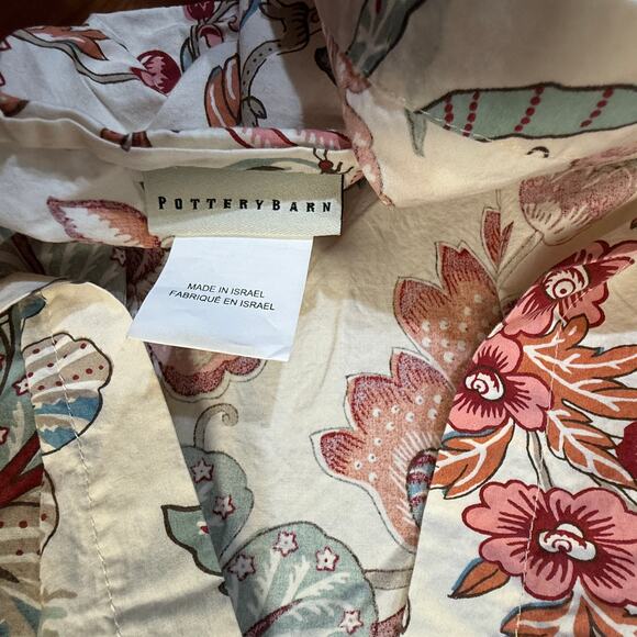 Pottery Barn Dierder Lot of 3 Pillow Shams Palampore Cotton  Floral Euro PP7 - Picture 8 of 13